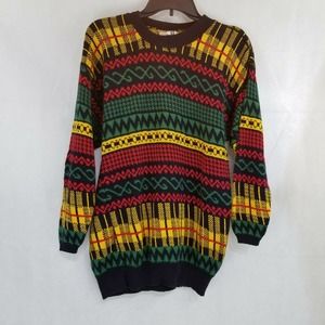 Vintage Multi Color Sweater Colorful Allison Kyle